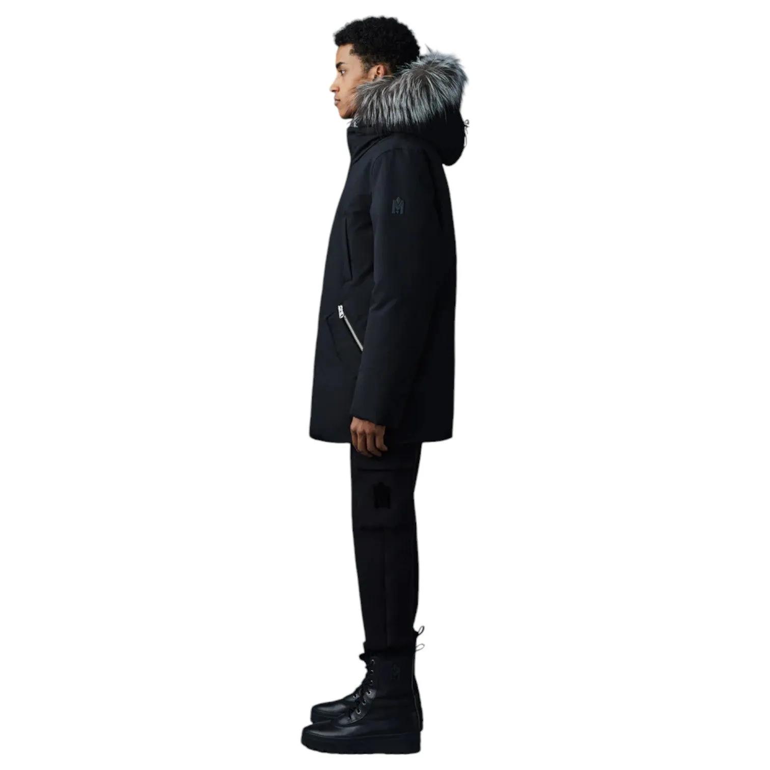 Mackage EDWARD-XZ 2-in-1 Down Parka With Hooded Bib And Silver Fox Fur sold by J&Z Couture product image thumbnail 3