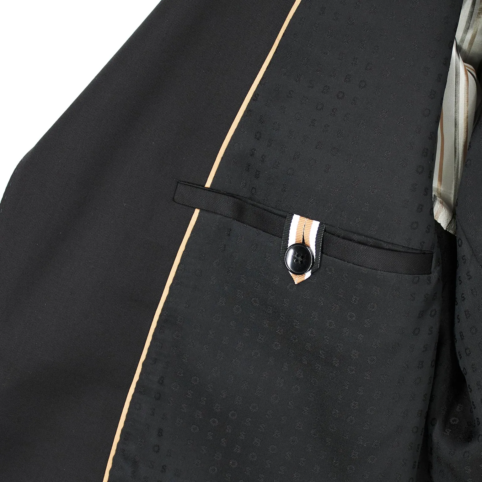 BOSS Men's Slim-Fit 100% Virgin Wool Two-Piece Suit in Black 50479561-001 sold by J&Z Couture product image thumbnail 4