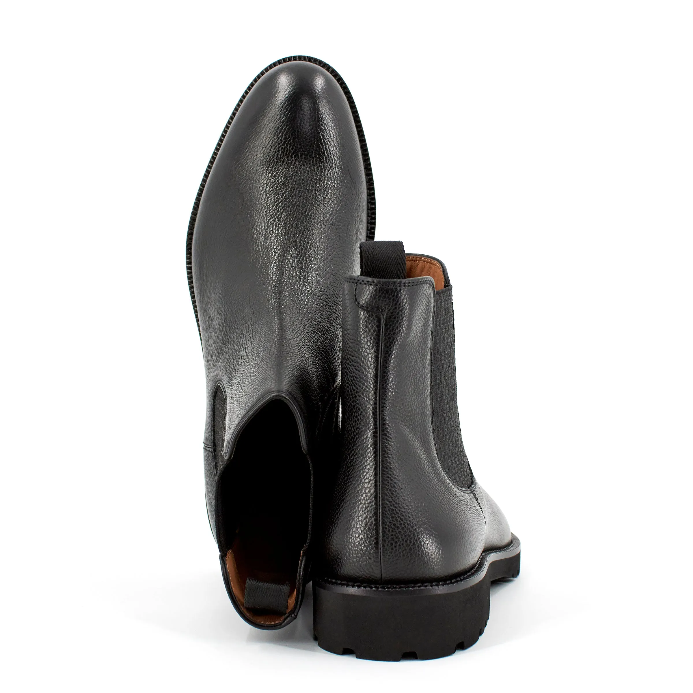 BOSS Men's Edenlug Leather Chelsea Boots in Black 50460583-001 sold by J&Z Couture product image thumbnail 3