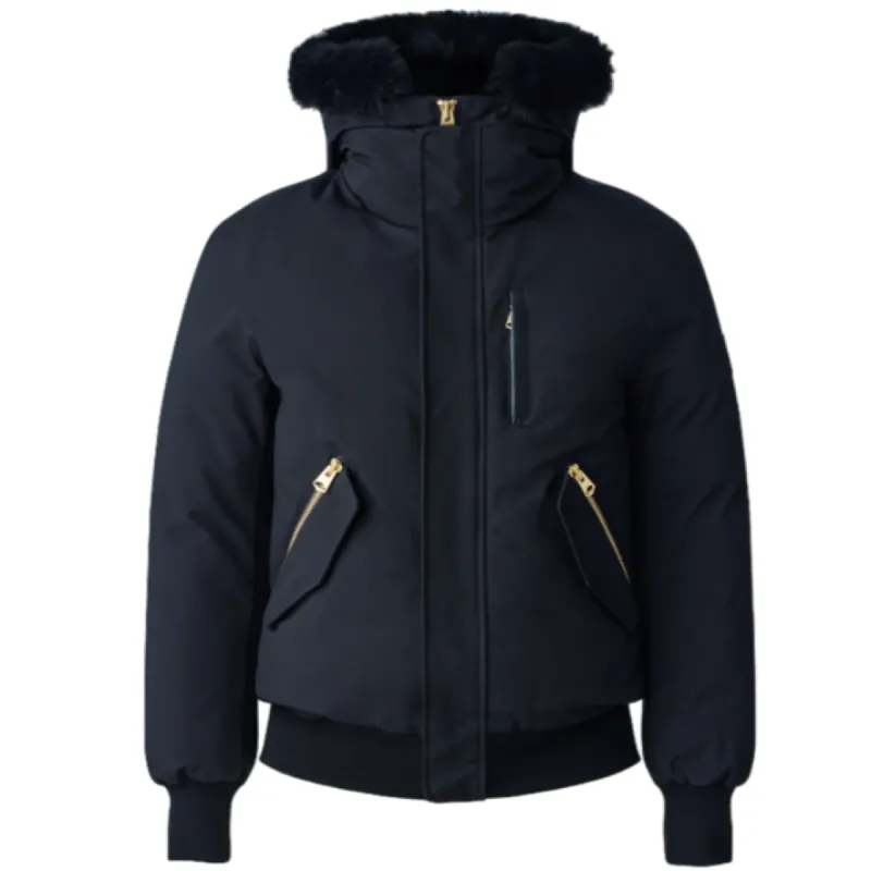 DIXON-F Navy-Gold Zipper 2-in-1 Nordic Tech Down Bomber With
