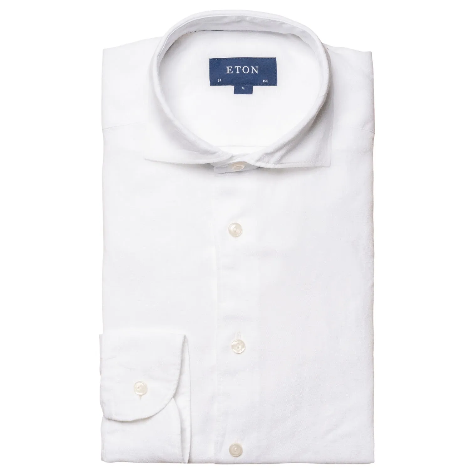 Eton White Linen Shirt-Wide Spread Slim Fit 100004420 00 sold by J&Z Couture