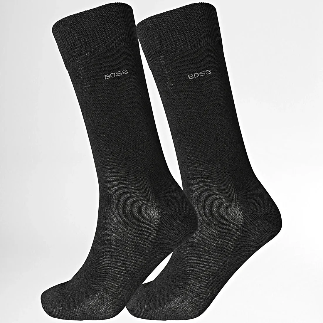 BOSS Logo-Embroidered Cotton Socks-Black/Navy 50469857 sold by J&Z Couture product image thumbnail 2