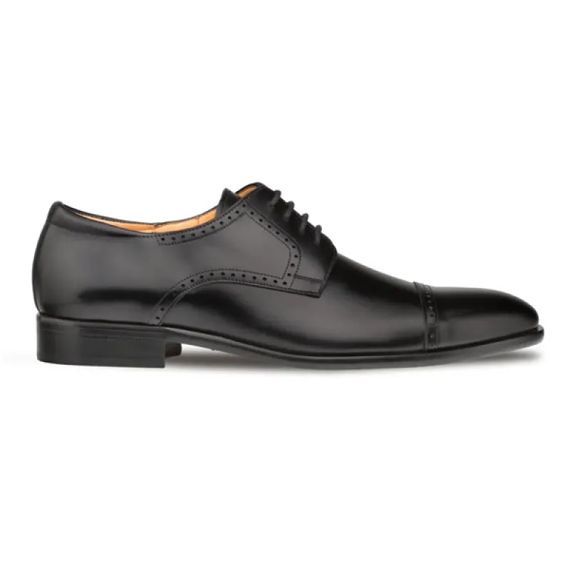 Mezlan Men's Calfskin Cap Toe Oxford Shoe  E20265 Black sold by J&Z Couture