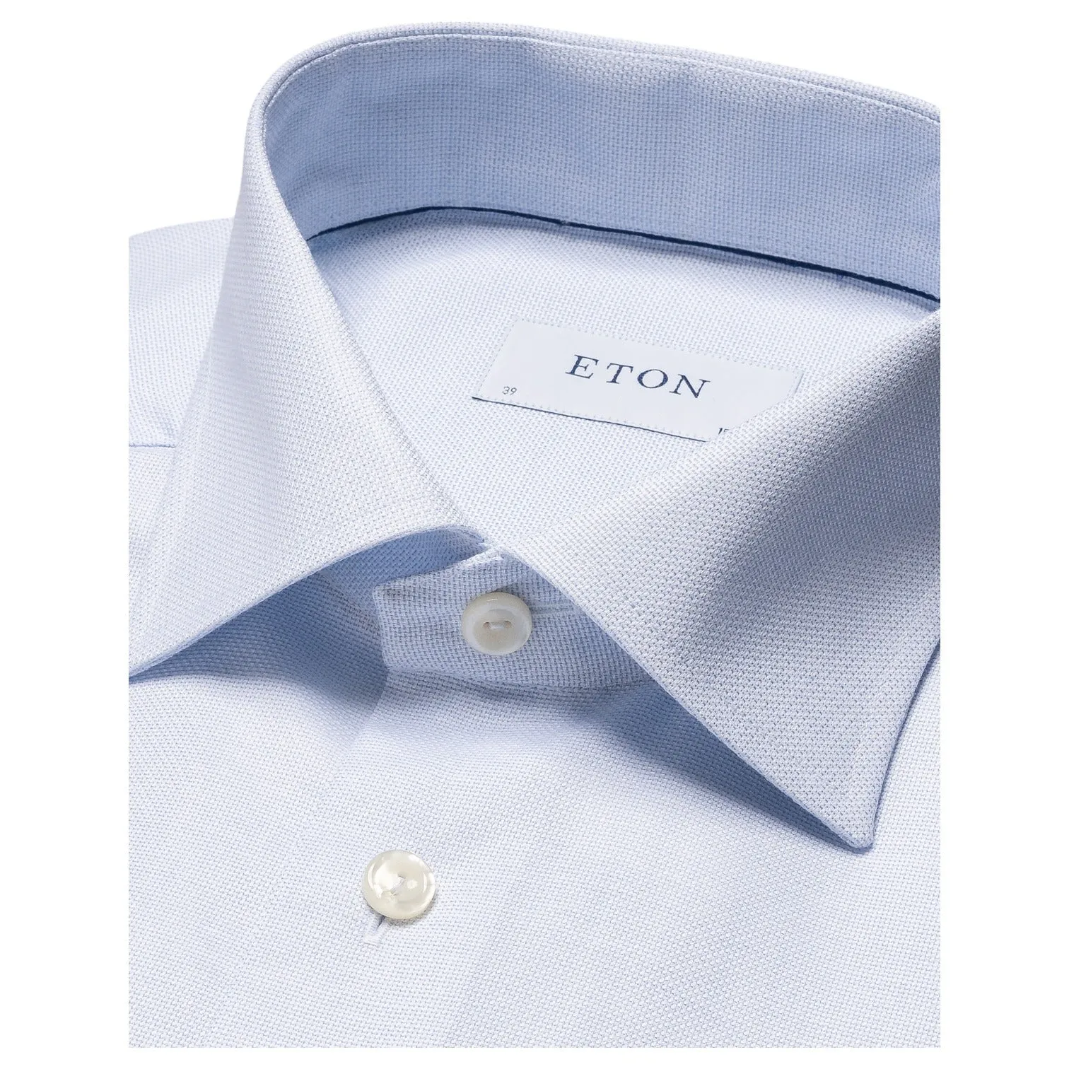 Eton Light Blue Royal Dobby Shirt Slim Fit 100010382 23 sold by J&Z Couture product image thumbnail 5