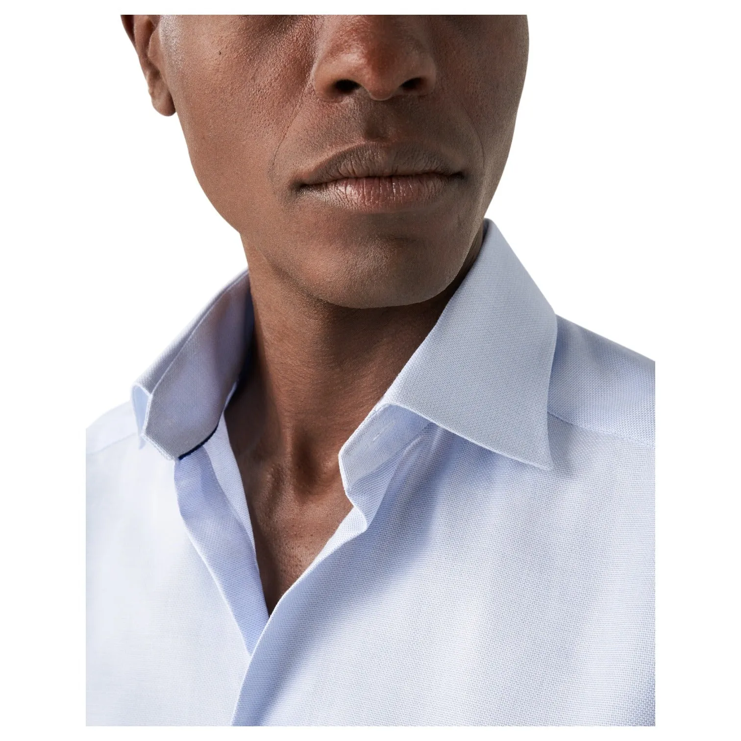 Eton Light Blue Royal Dobby Shirt Slim Fit 100010382 23 sold by J&Z Couture product image thumbnail 2