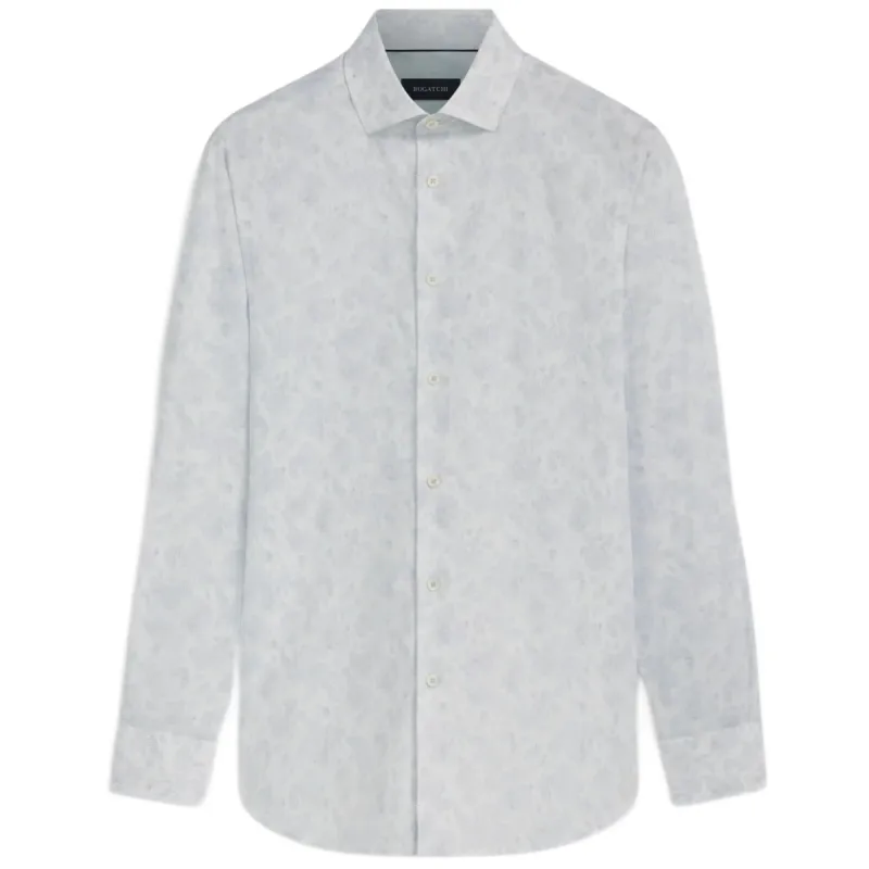 Bugatchi Axel Abstract Shirt  CS3004L40S White sold by J&Z Couture
