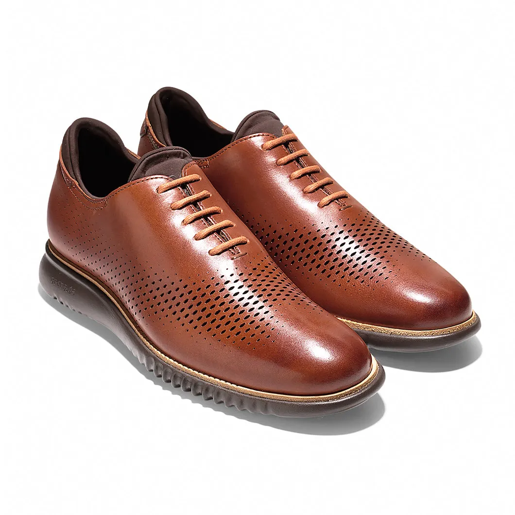 2.ZERØGRAND Zerogrand Lined Laser Wingtip Oxford sold by J&Z Couture