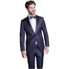 Calvaresi Peak Lapel Tux 401-1A Navy sold by J&Z Couture