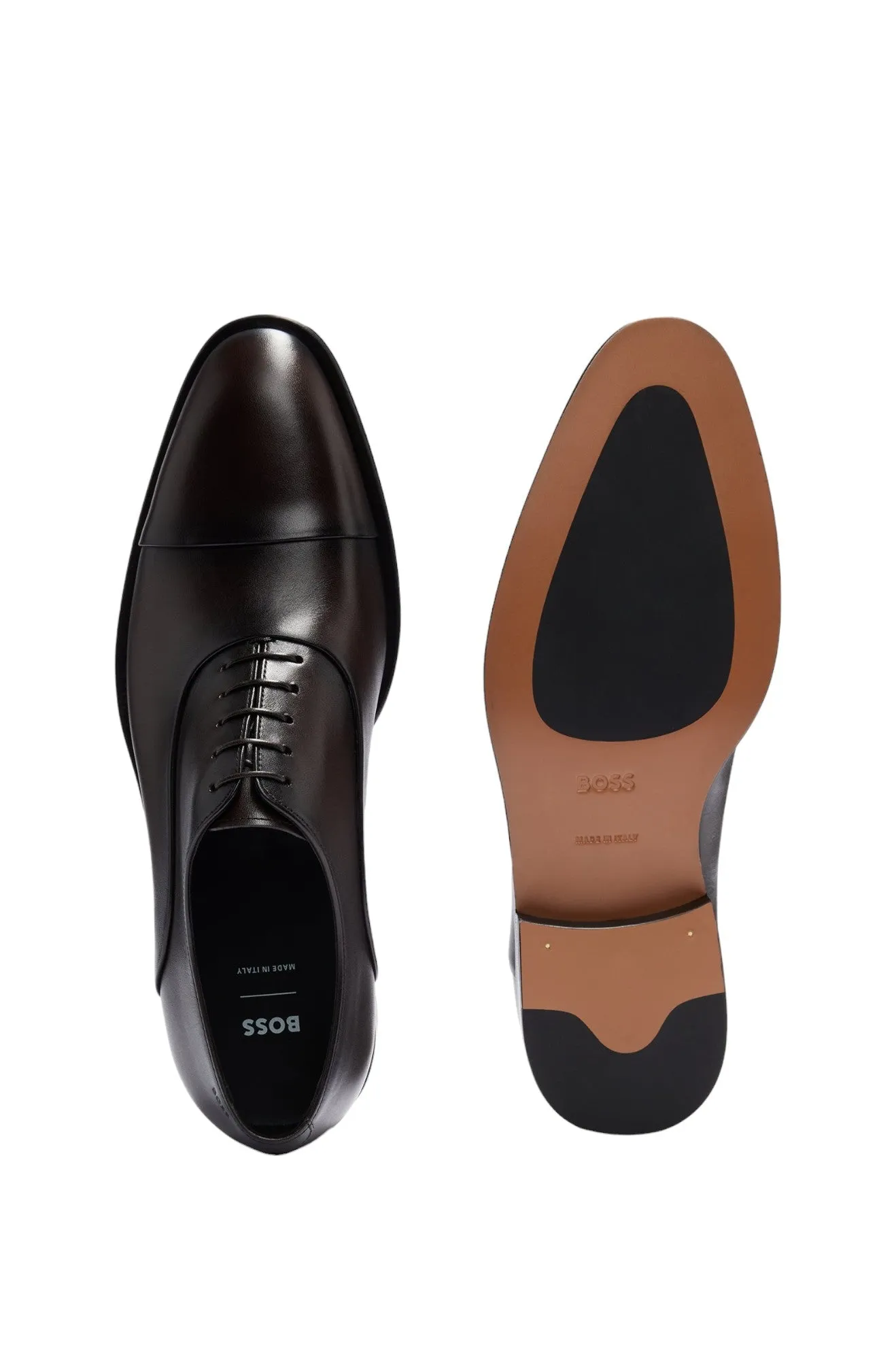 BOSS Dark Brown Derrek Oxford Dress Shoe 50495997-203 sold by J&Z Couture product image thumbnail 5
