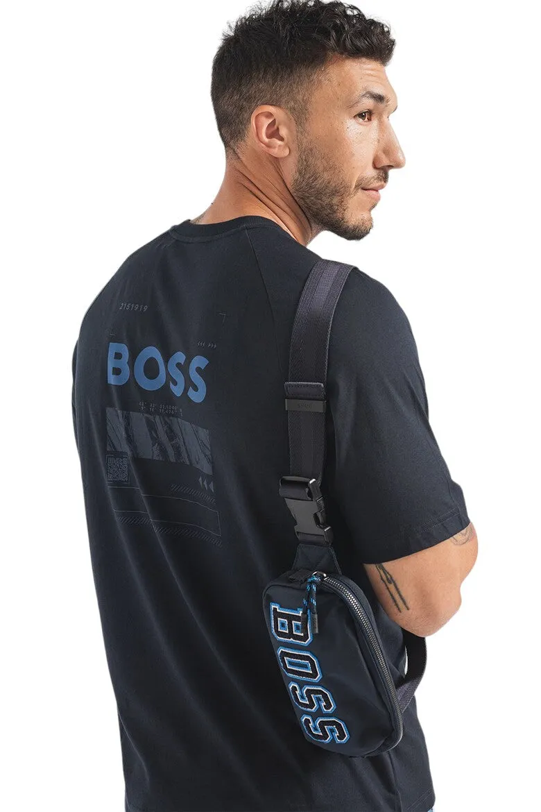 BOSS Men's Cotton-Jersey T-Shirt with Artwork and Logos 50483759-420 sold by J&Z Couture product image thumbnail 4