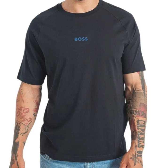 BOSS Men's Cotton-Jersey T-Shirt with Artwork and Logos 50483759-420 sold by J&Z Couture