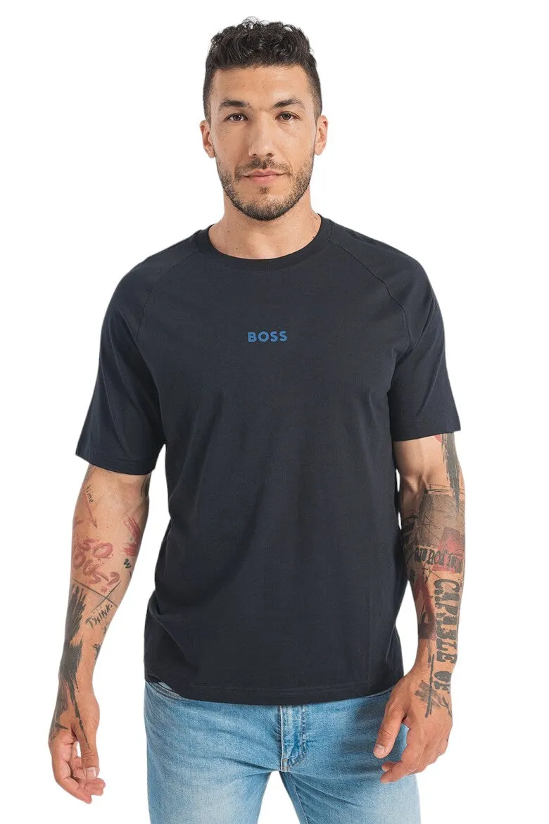BOSS Men's Cotton-Jersey T-Shirt with Artwork and Logos 50483759-420 sold by J&Z Couture product image thumbnail 5
