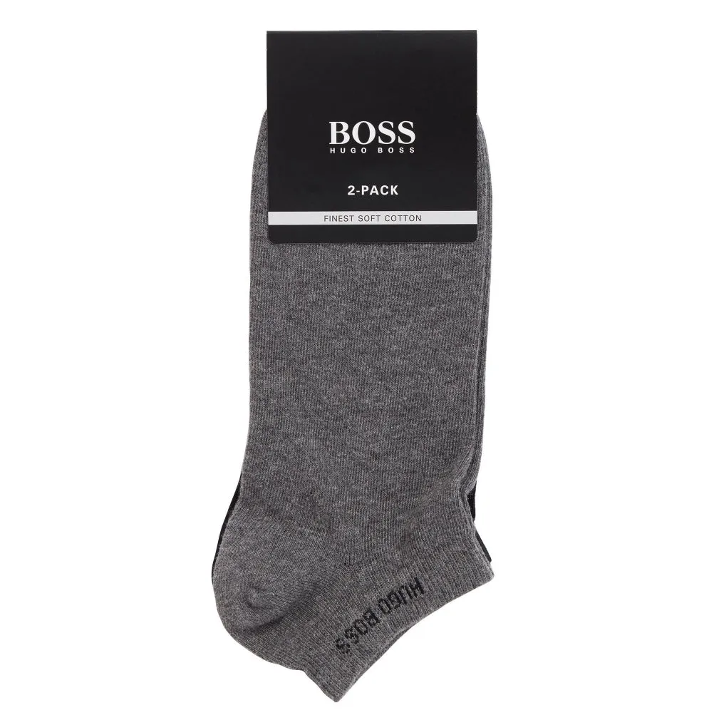 BOSS Two-Pack of Socks in a Cotton Blend 50407405-032 sold by J&Z Couture product image thumbnail 2