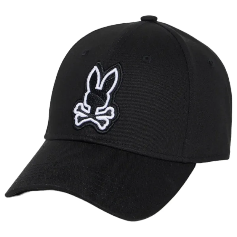 Psycho Bunny Lenox Baseball Cap In Black  B6A122B2HT Black sold by J&Z Couture