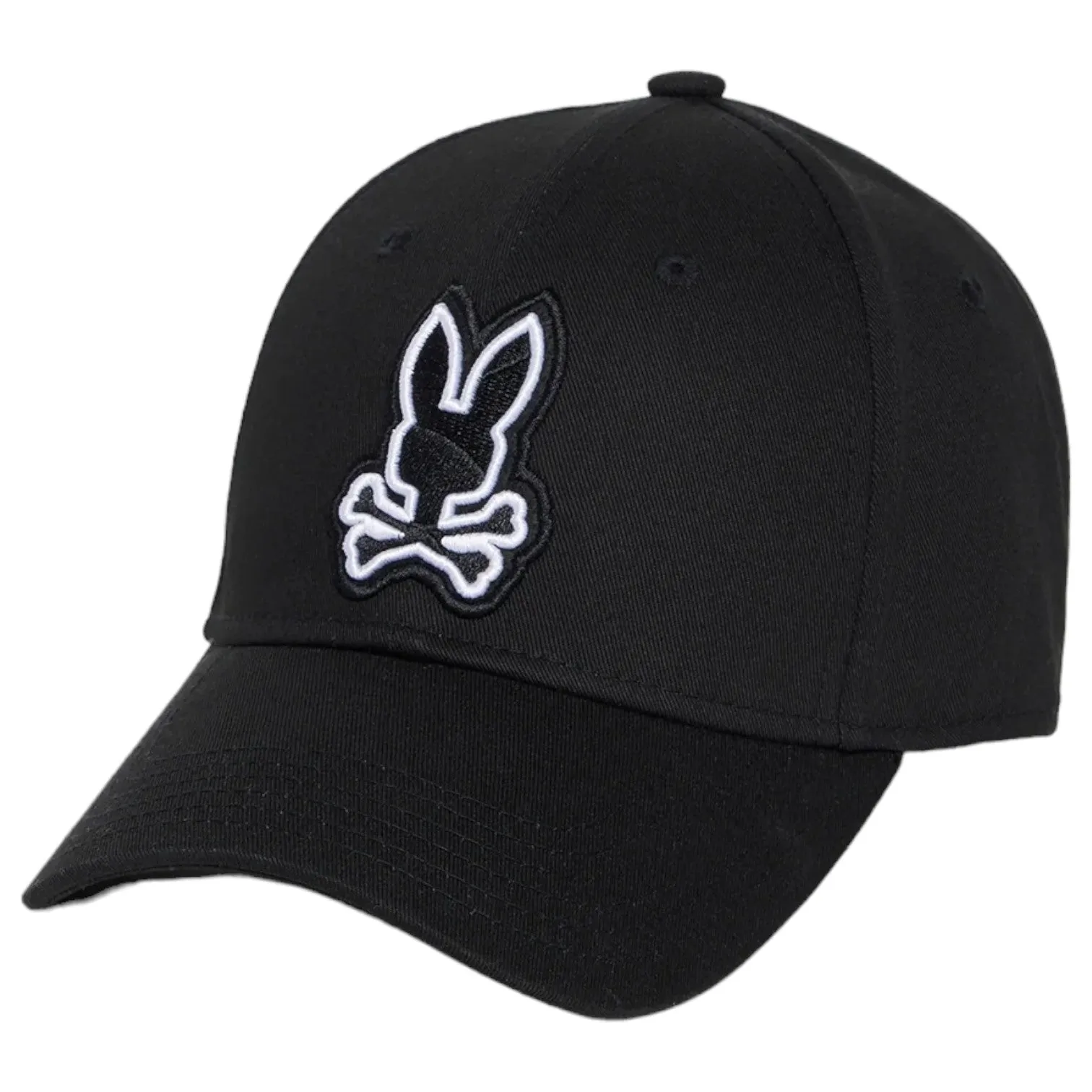 Psycho Bunny Lenox Baseball Cap In Black B6A122B2HT Black sold by J&Z Couture