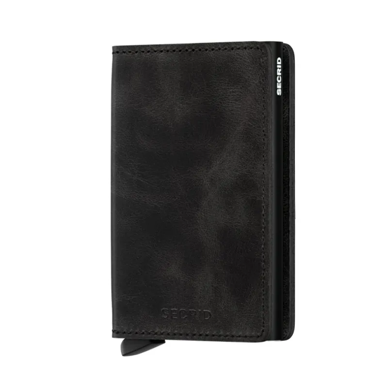 Secrid Slimwallet in Vintage Black sold by J&Z Couture