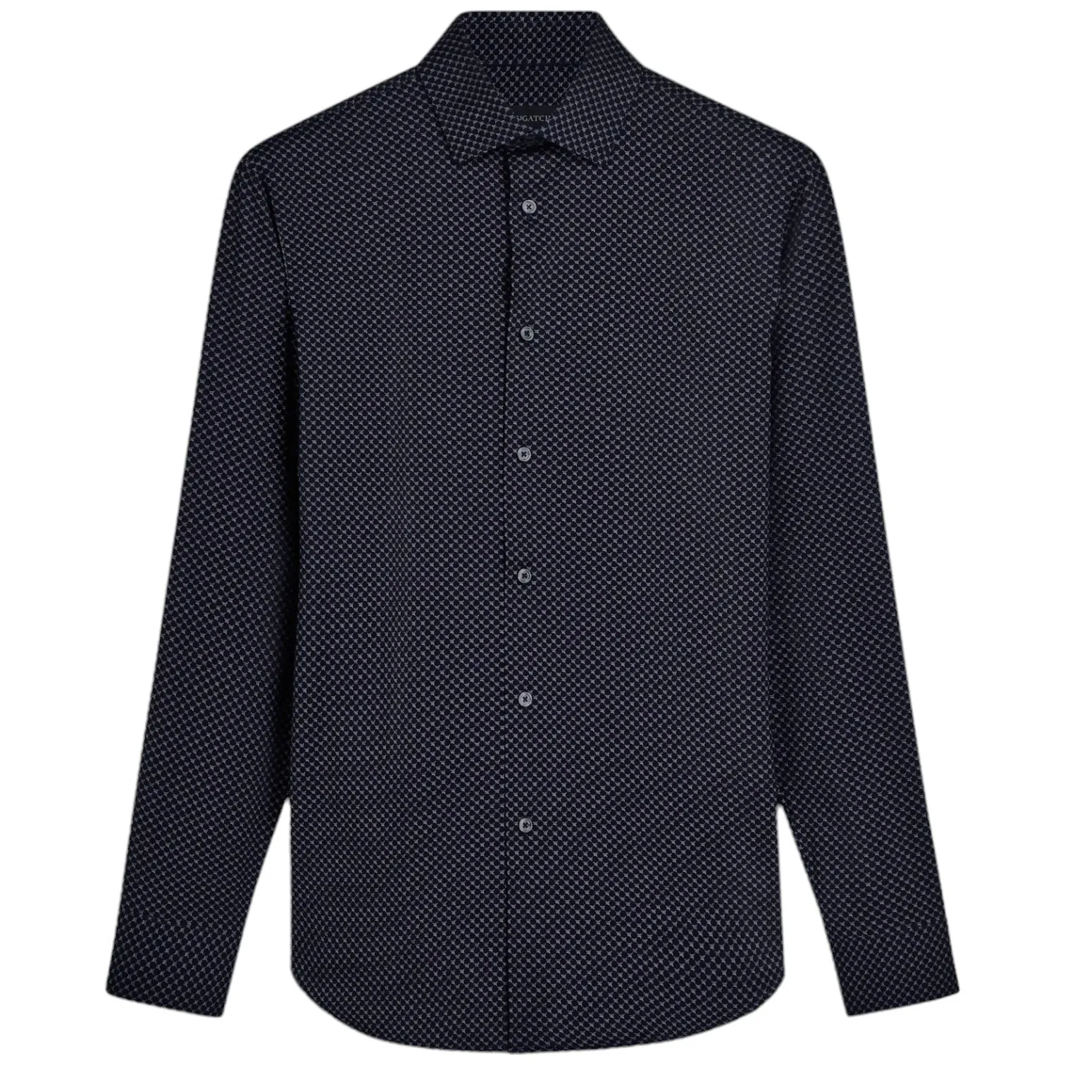Bugatchi James Abstract OoohCotton® Shirt CF9129K60 Midnight sold by J&Z Couture