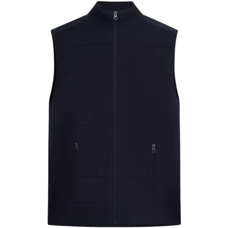 Bugatchi Sweater Vest CH201V1 Caviar sold by J&Z Couture
