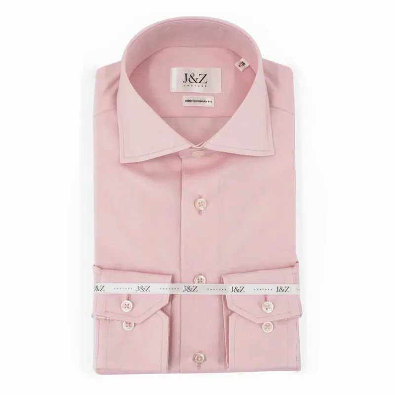 J&Z Couture Pink Button Down Dress Shirt, in Cambridge (100% Cotton) sold by J&Z Couture