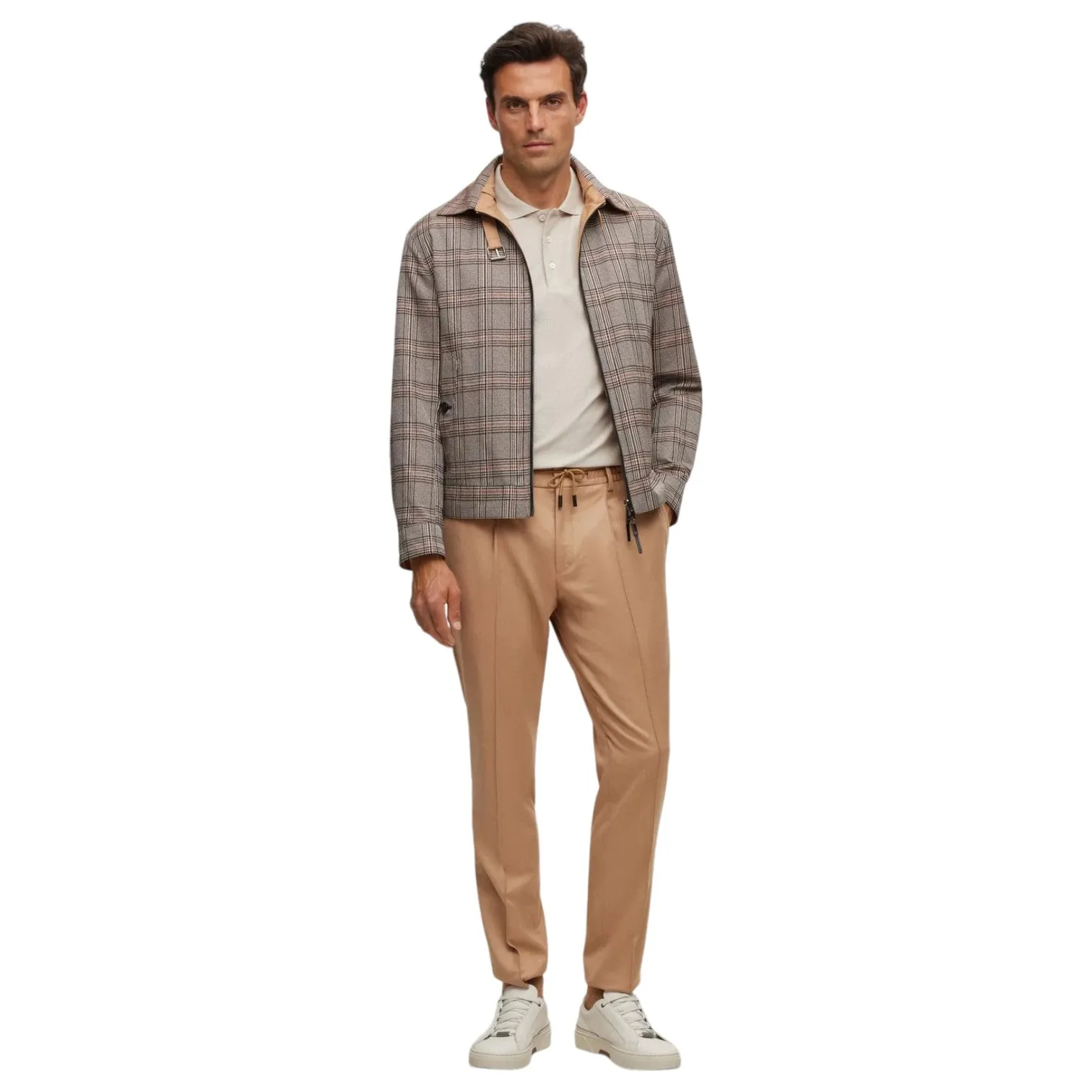 BOSS Grained-Leather Trainers With Contrasting Details White 50504331-112 sold by J&Z Couture product image thumbnail 5