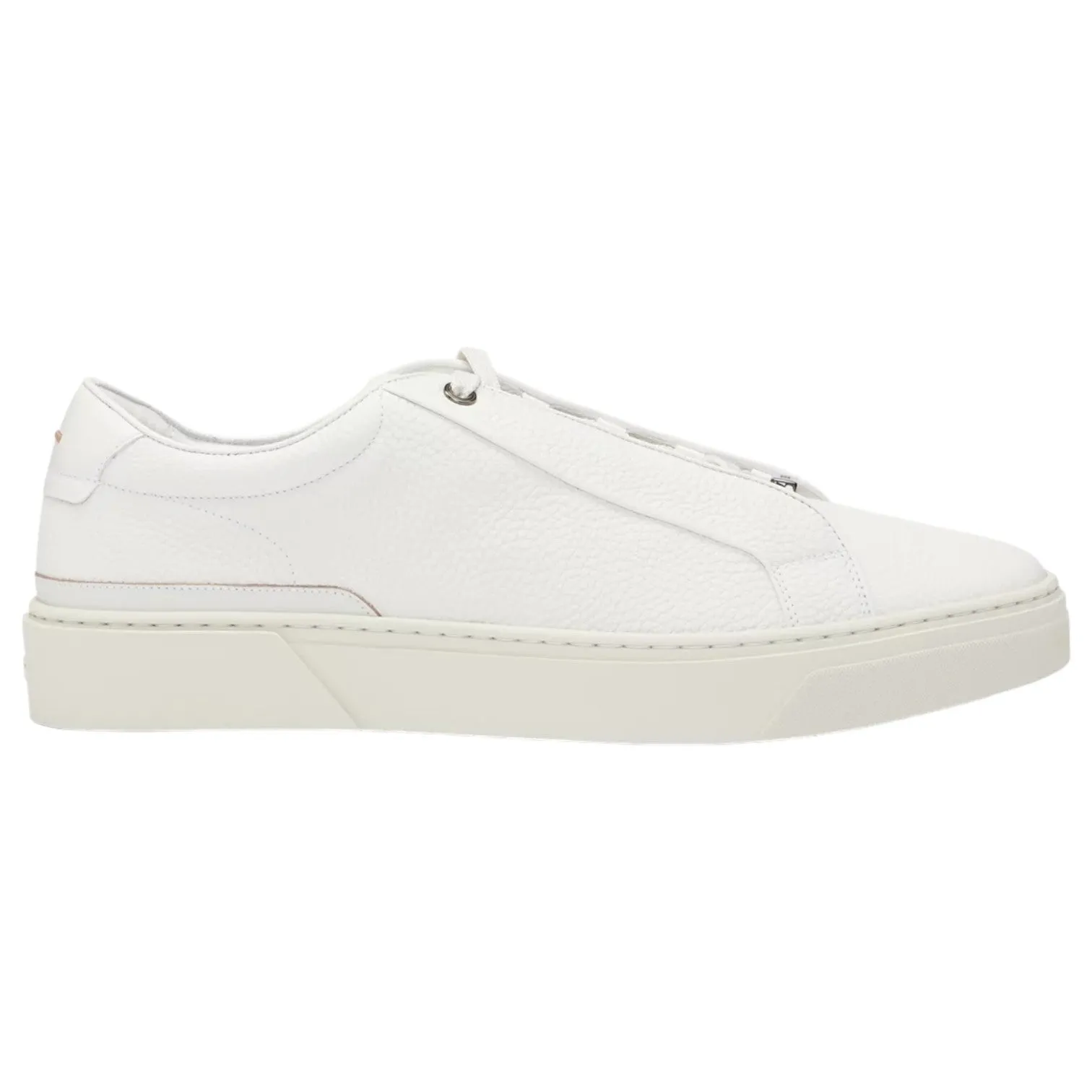 BOSS Grained-Leather Trainers With Contrasting Details White 50504331-112 sold by J&Z Couture product image thumbnail 3