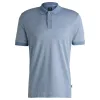 Boss Structured-Cotton Polo Shirt With Solid Trims 50518563 490 sold by J&Z Couture