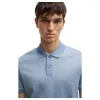 Boss Structured-Cotton Polo Shirt With Solid Trims 50518563 490 sold by J&Z Couture