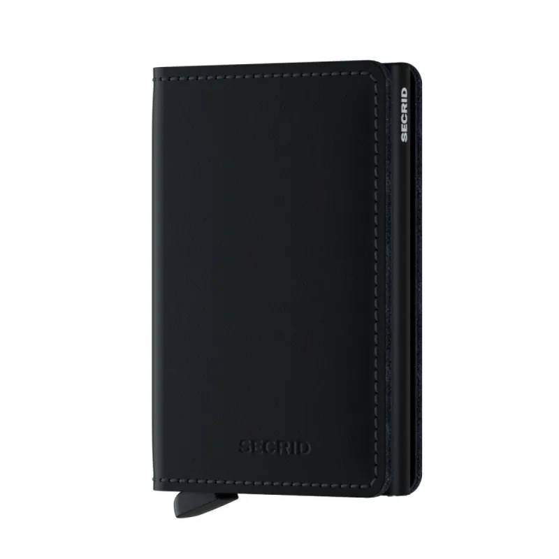 Secrid Slimwallet in Matte Black sold by J&Z Couture
