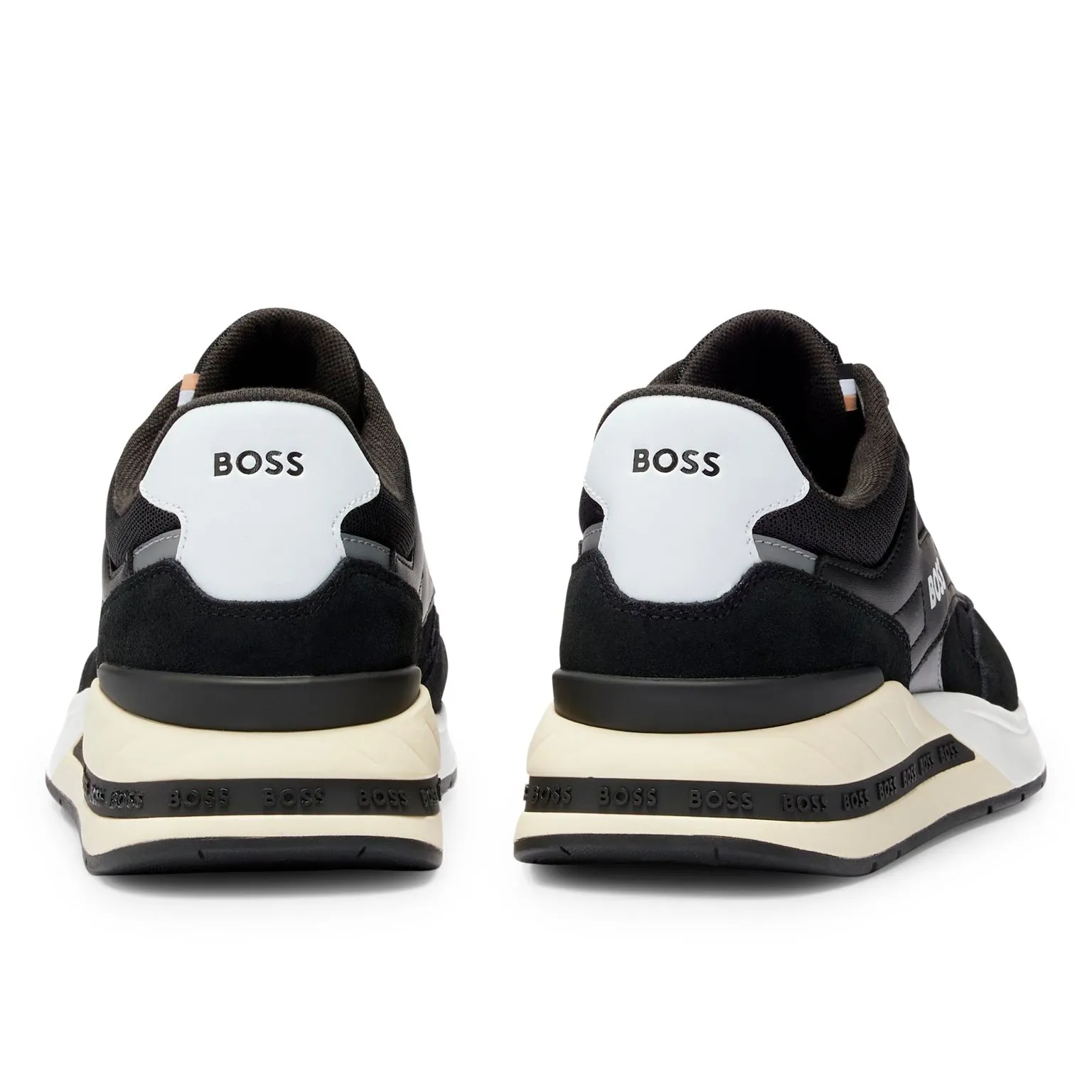 BOSS Men's Mixed-Material Lace-Up Trainers with Suede Trims 50493214-001 sold by J&Z Couture product image thumbnail 5