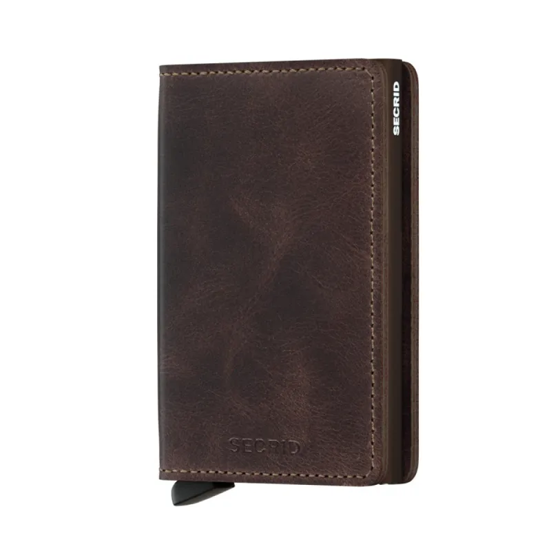 Secrid Slimwallet in Vintage Chocolate sold by J&Z Couture
