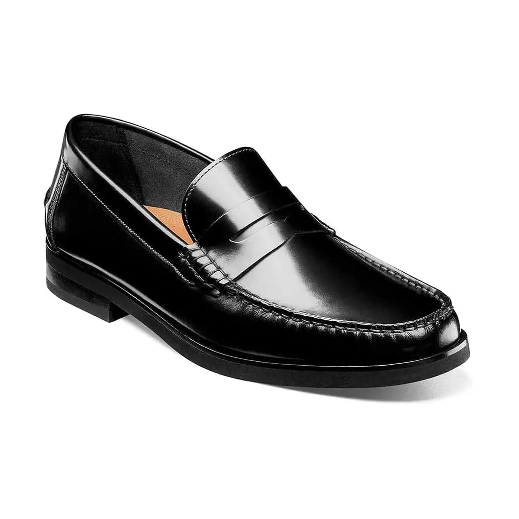 Florsheim Men's Berkley Flex Moc Toe Penny Loafer in Black 12195-005 sold by J&Z Couture