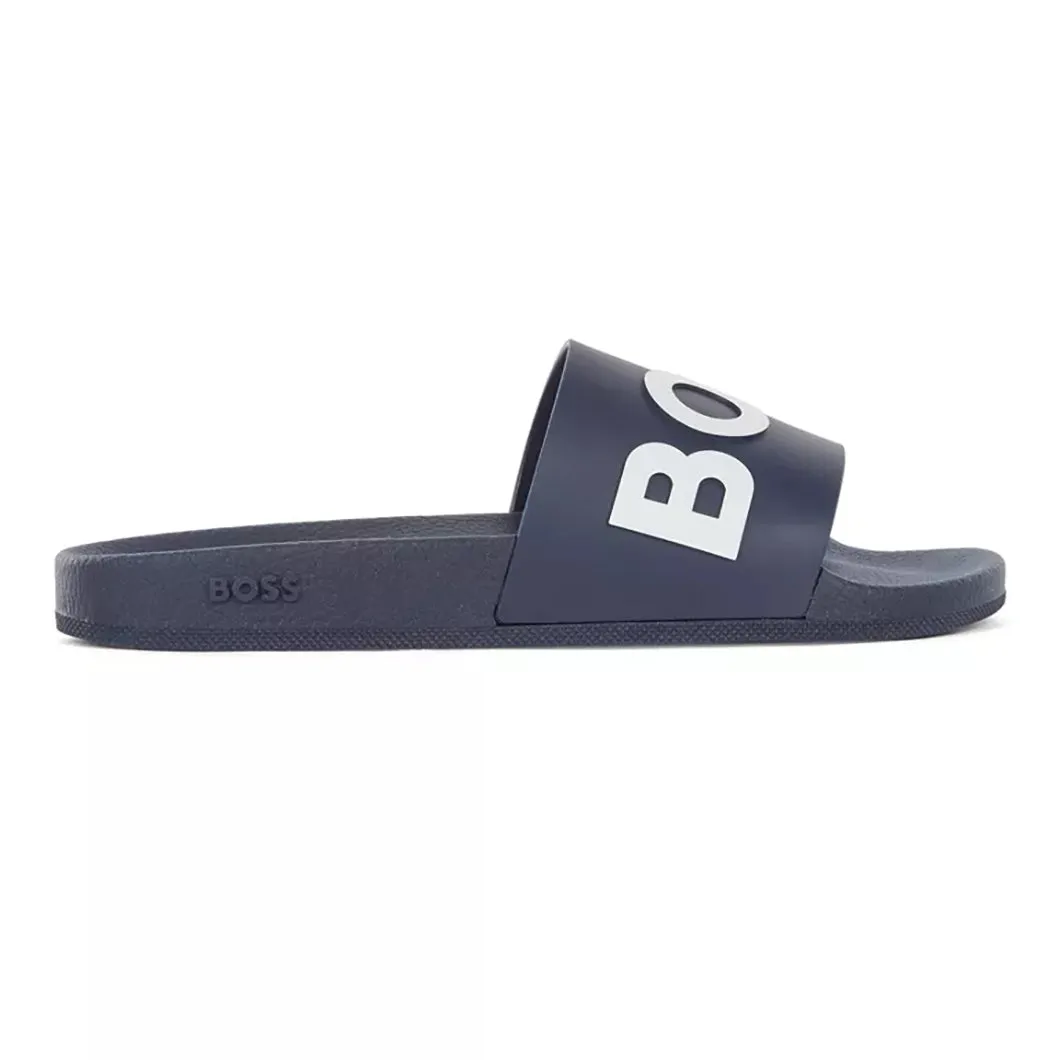 BOSS Men's Slides in Dark Blue 50471271-405 sold by J&Z Couture product image thumbnail 3