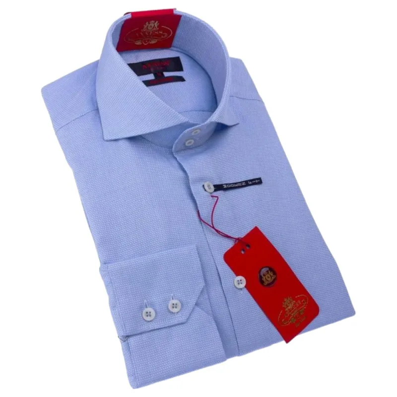 Axxess Shirt Modern Fit Shirt In Light Blue 224-02 sold by J&Z Couture