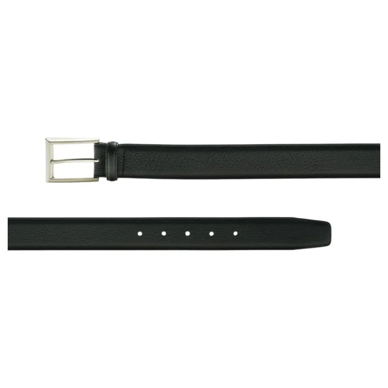 Magnanni Men's Black Belt In Black  Rocas Black 1544 made by J&Z Couture
