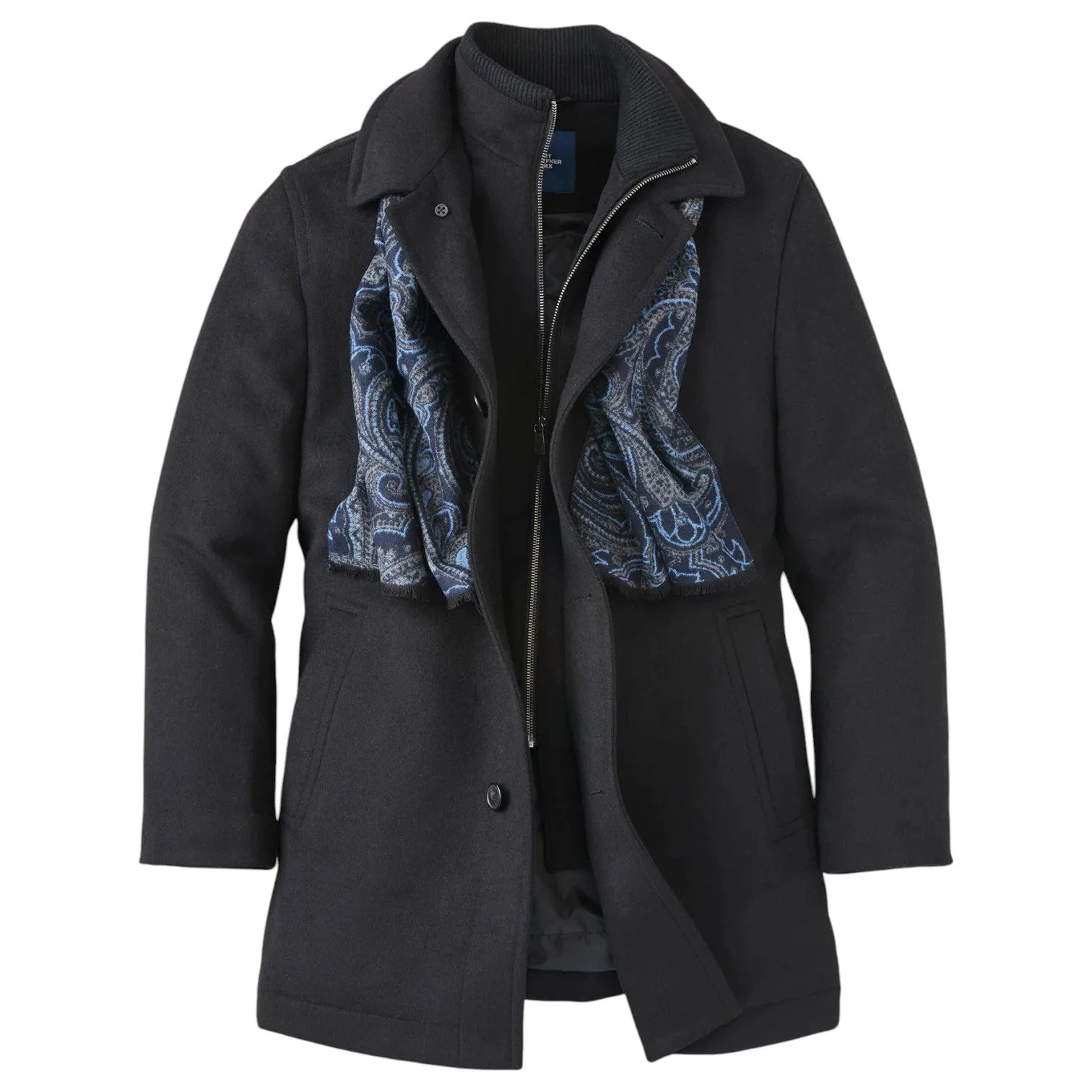 Hart Schaffner Marx MacBeth Car Coat With Bib Black sold by J&Z Couture product image thumbnail 2