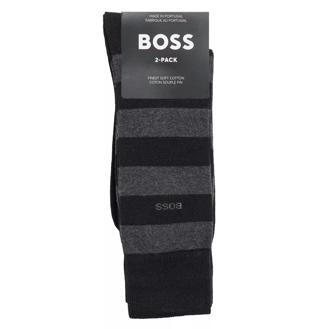 BOSS Men's Two-Pack of Socks in a Cotton Blend sold by J&Z Couture product image thumbnail 2