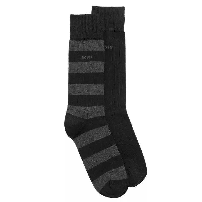 BOSS Men's Two-Pack of Socks in a Cotton Blend sold by J&Z Couture