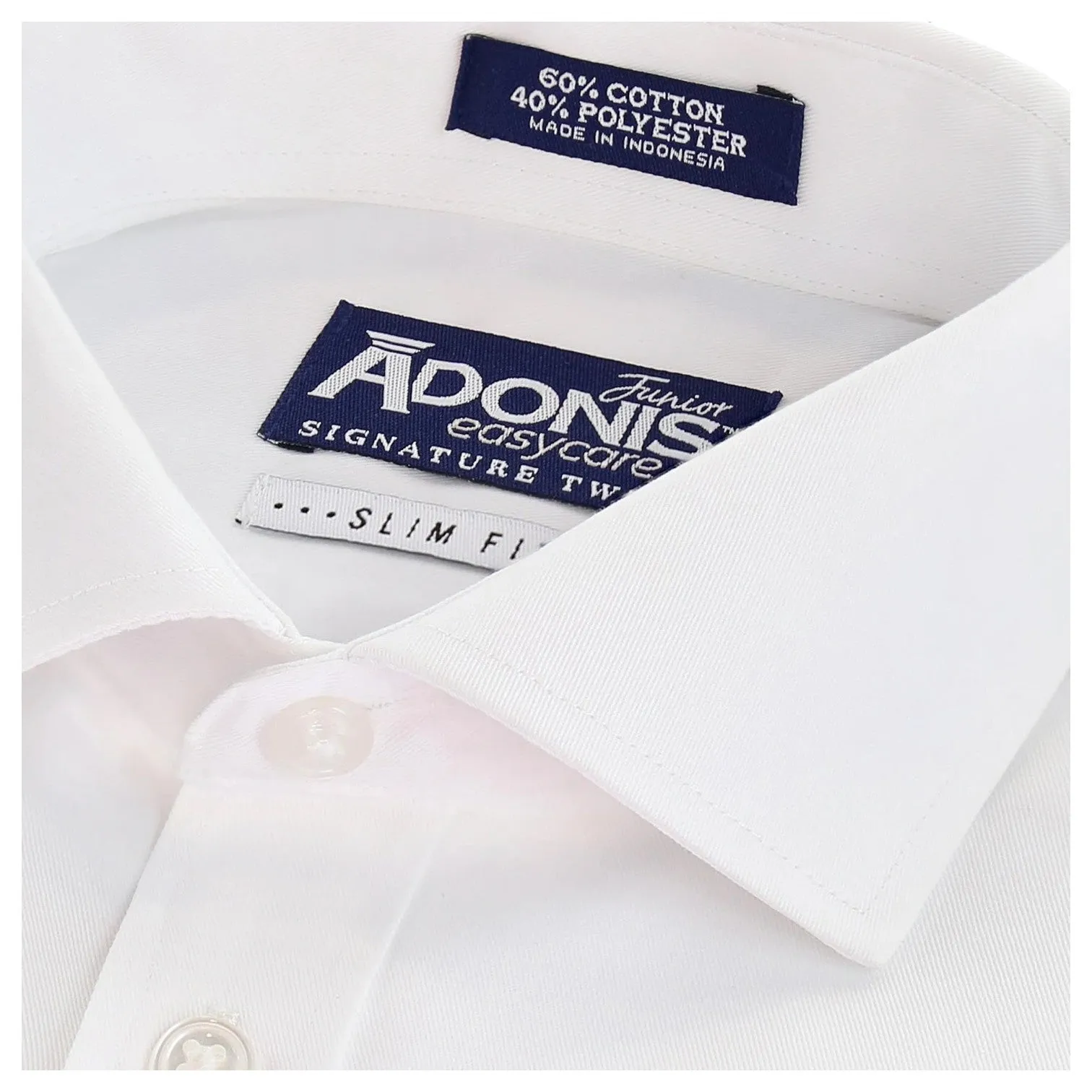 Adonis Boys Slim Fit Easy Care Signature Twill Dress Shirt BPBTS213 sold by J&Z Couture product image thumbnail 3