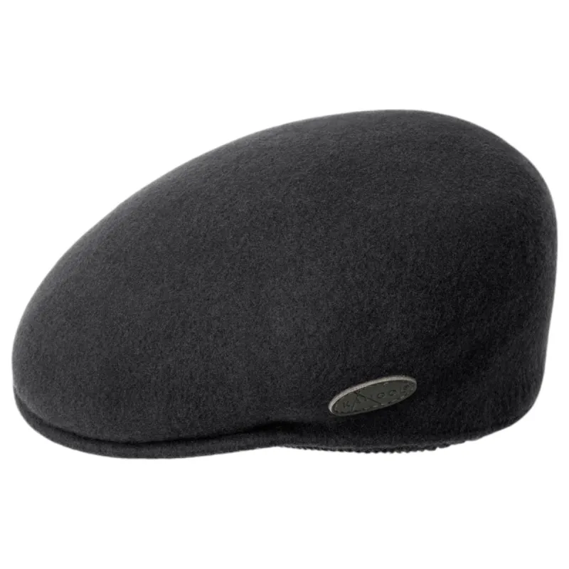 Kangol Black Cap(Without Earlap)  0238KG BK001 Black sold by J&Z Couture