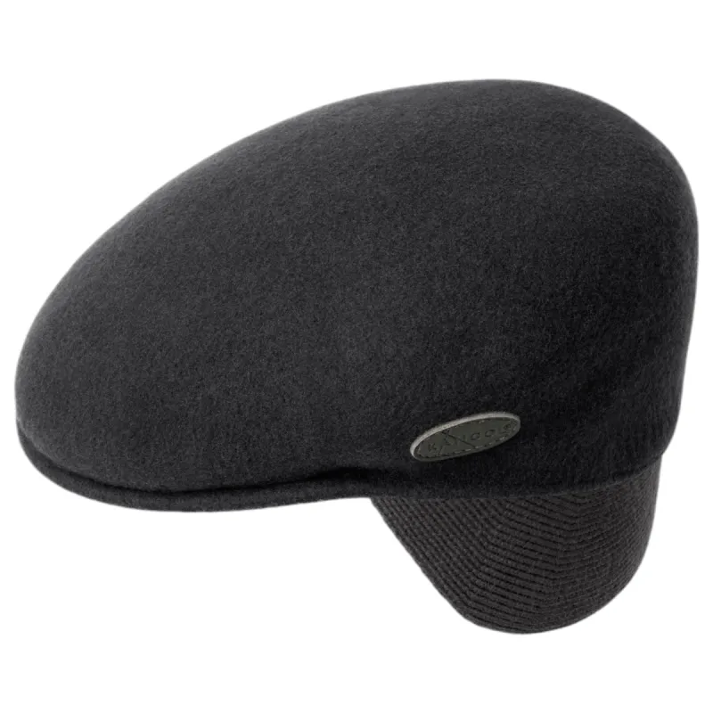 Kangol Black Cap With Earlap  0238KG BK001 sold by J&Z Couture