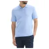 Theory Goris Grid Light Performance Polo In Blue P0186707 Blue sold by J&Z Couture