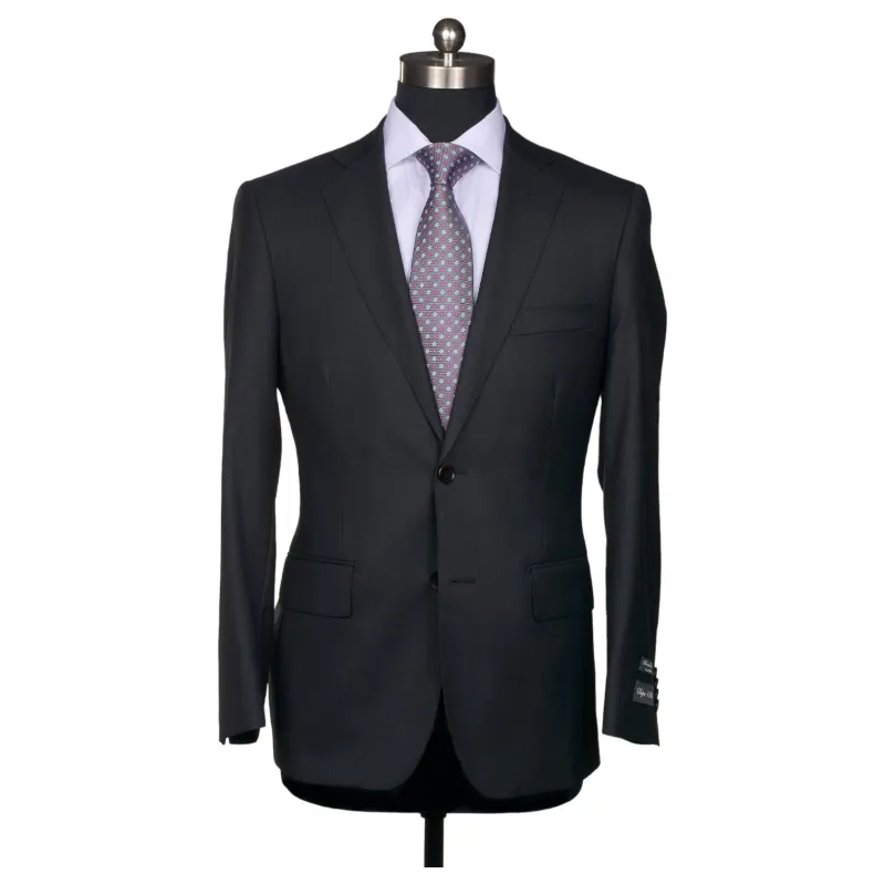 Sartoria Tosi Men's Black Suit In Classic Fit ST-BLACK made by J&Z Couture