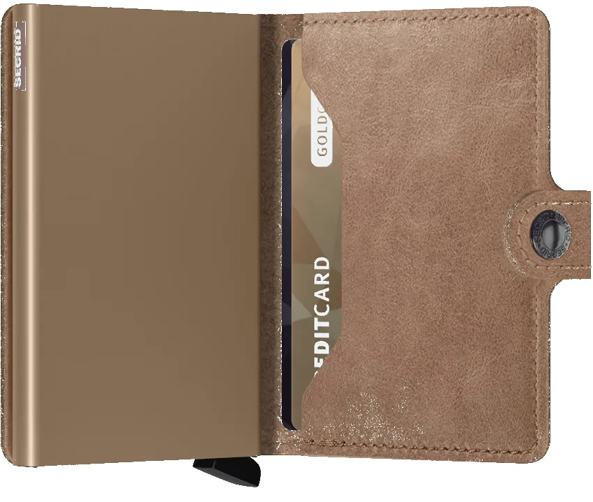 Secrid Miniwallet in Vintage Taupe sold by J&Z Couture product image thumbnail 3