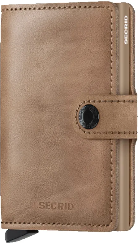 Secrid Miniwallet in Vintage Taupe sold by J&Z Couture