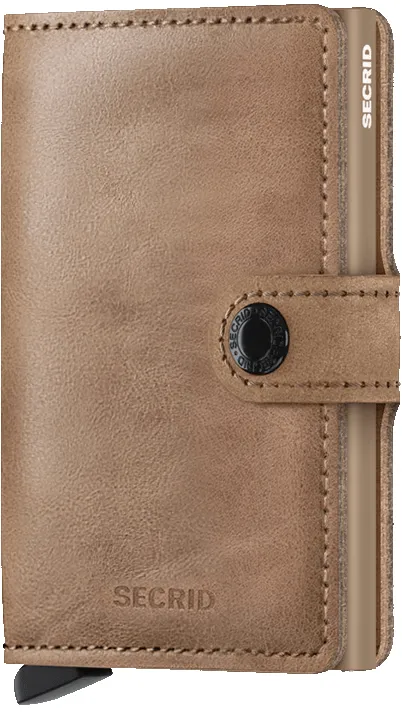 Secrid Miniwallet in Vintage Taupe sold by J&Z Couture