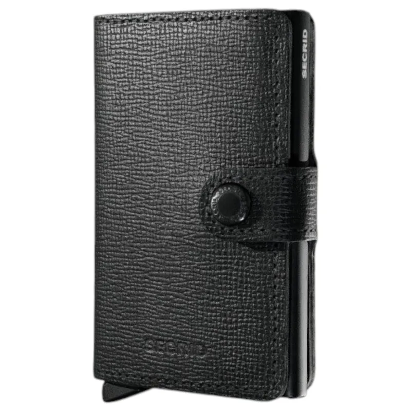Secrid Miniwallet in Crisple Black sold by J&Z Couture