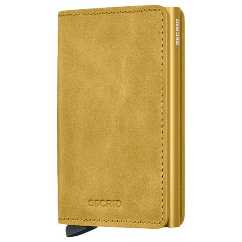Secrid Slimwallet in Vintage Yellow sold by J&Z Couture
