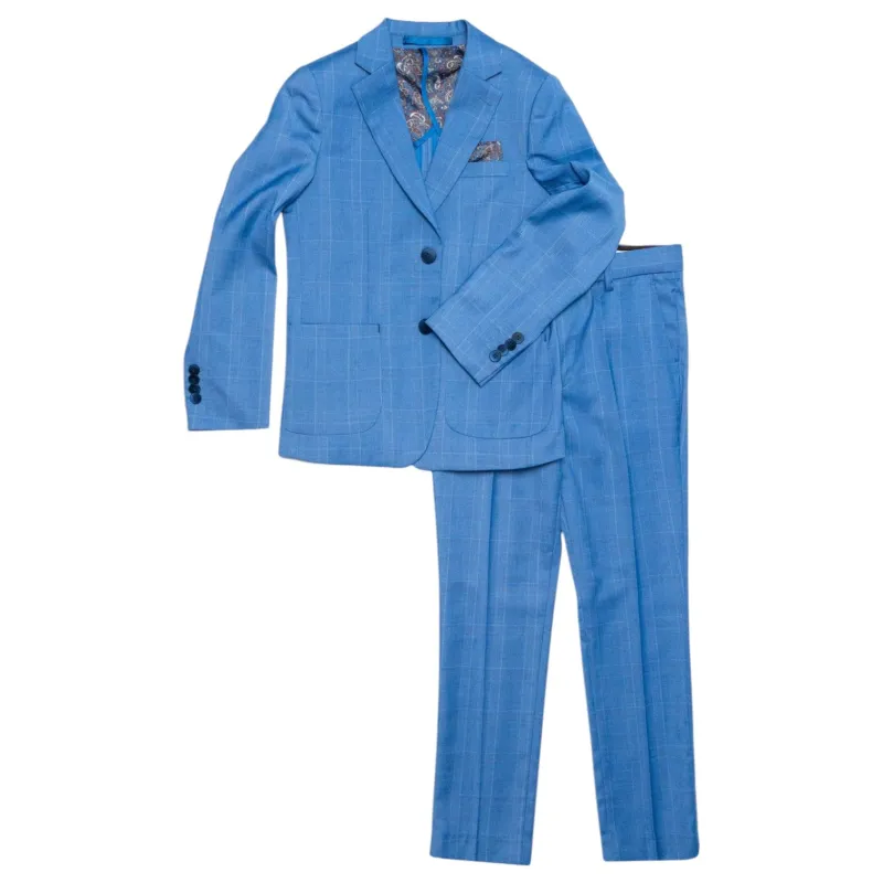 Isaac Mizrahi Boys 2 Piece Suit In Blue  ST2700 Blue sold by J&Z Couture