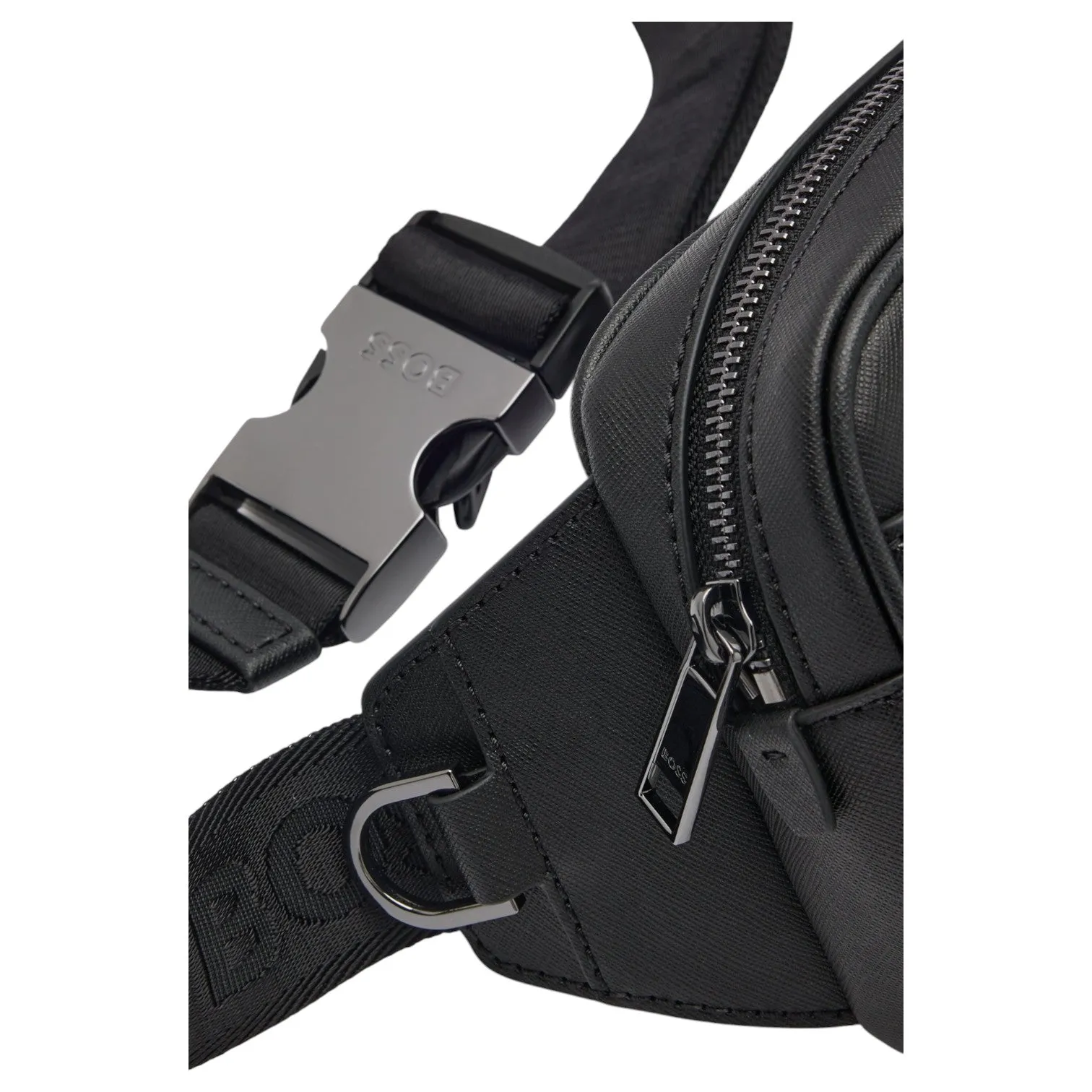 Hugo Boss Structured belt bag with monogram pattern 50542238 001 Black sold by J&Z Couture product image thumbnail 4