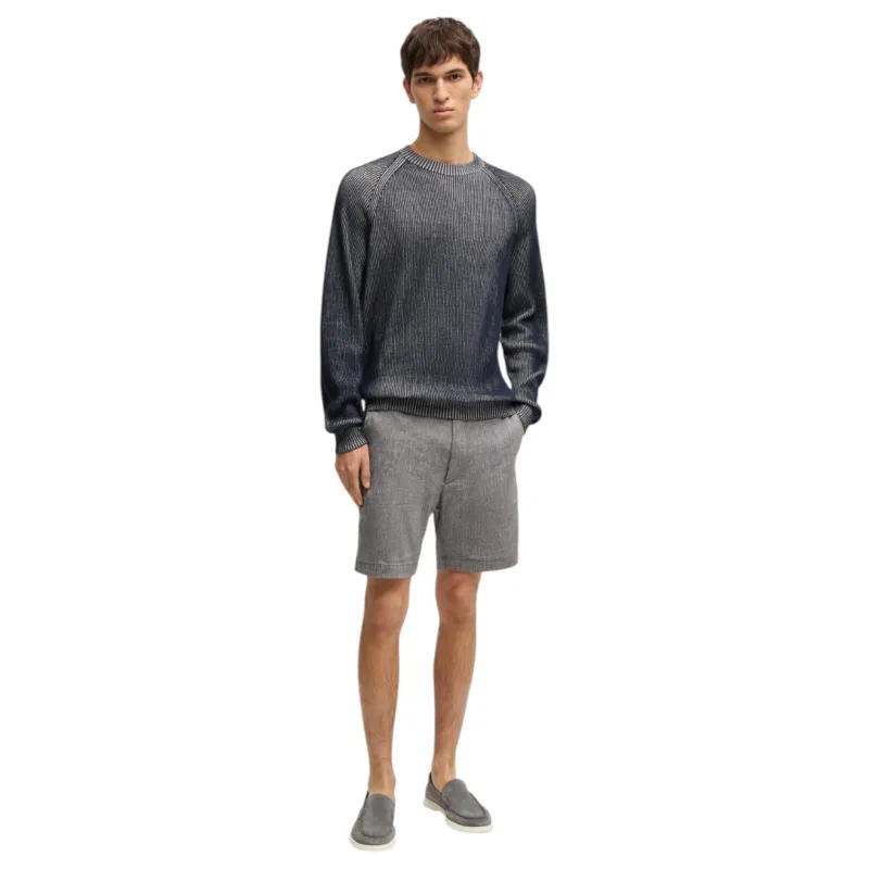 Hugo Boss Suede loafers with contrast outsole 50543083 035 Medium Grey sold by J&Z Couture